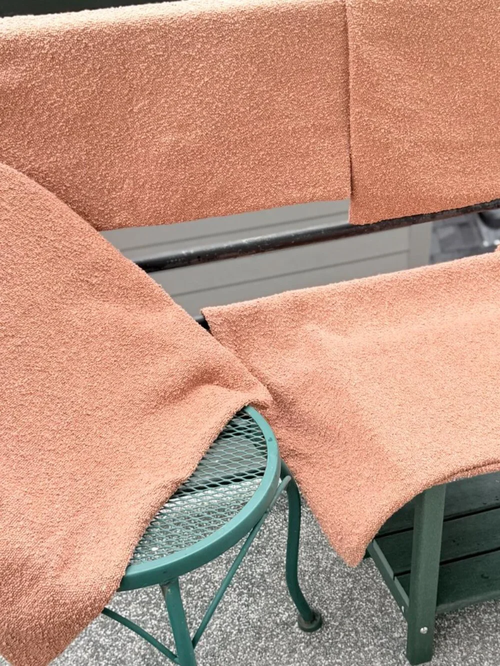 Cinnamon Brown Boucle Textured Euro Shams MCM Large Pillow Covers 26” Square